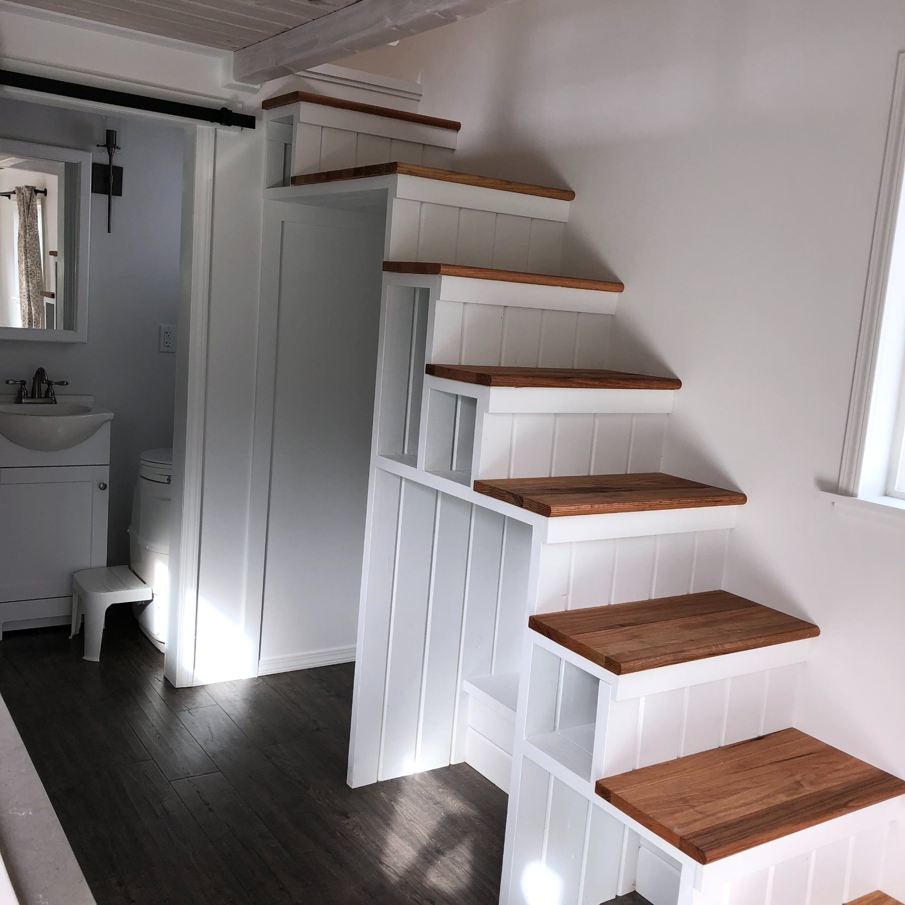 Custom space-saving staircase