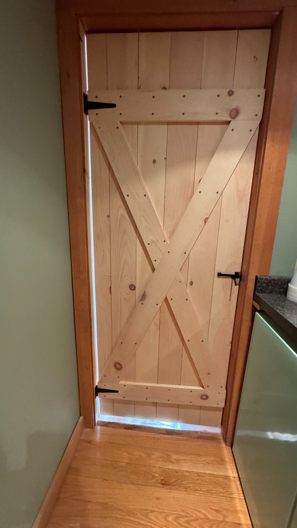 Custom barn-style interior door